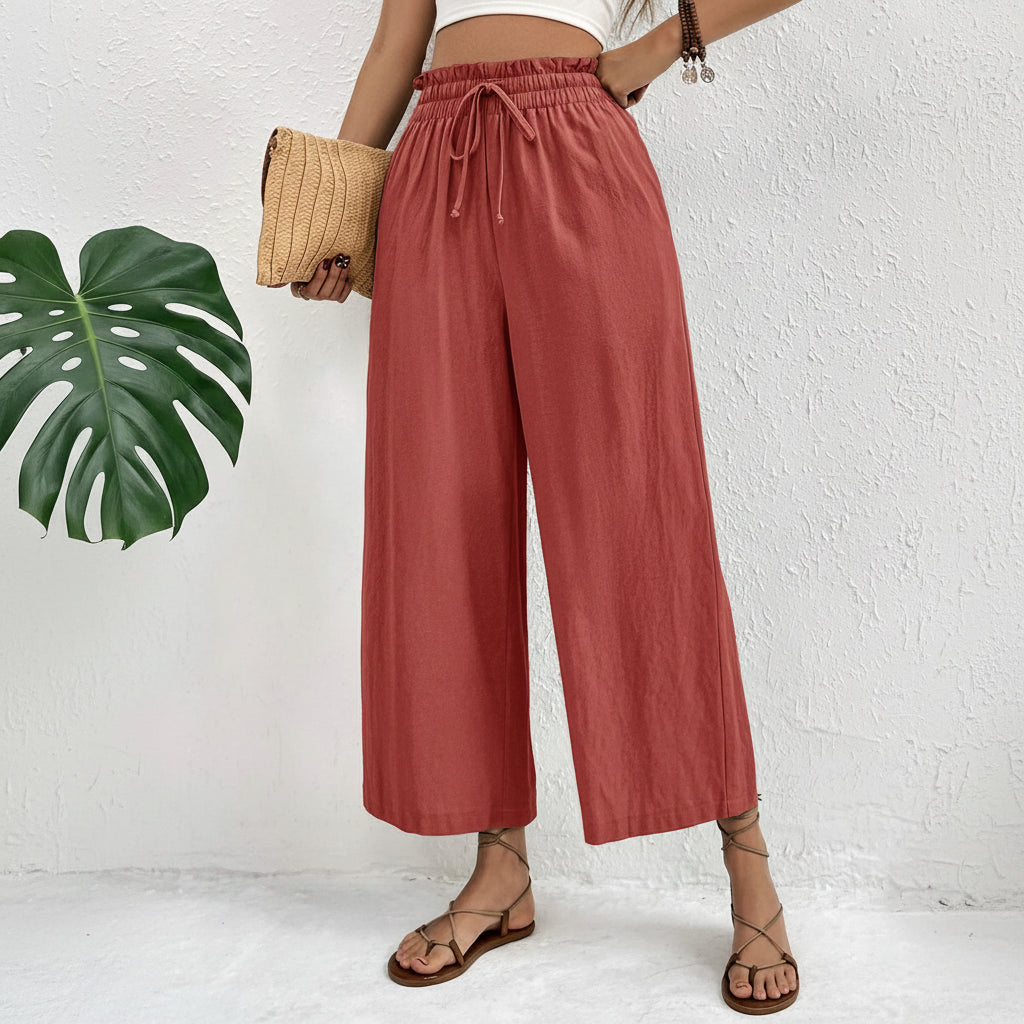 Flowy Tapered Cropped Summer Pants