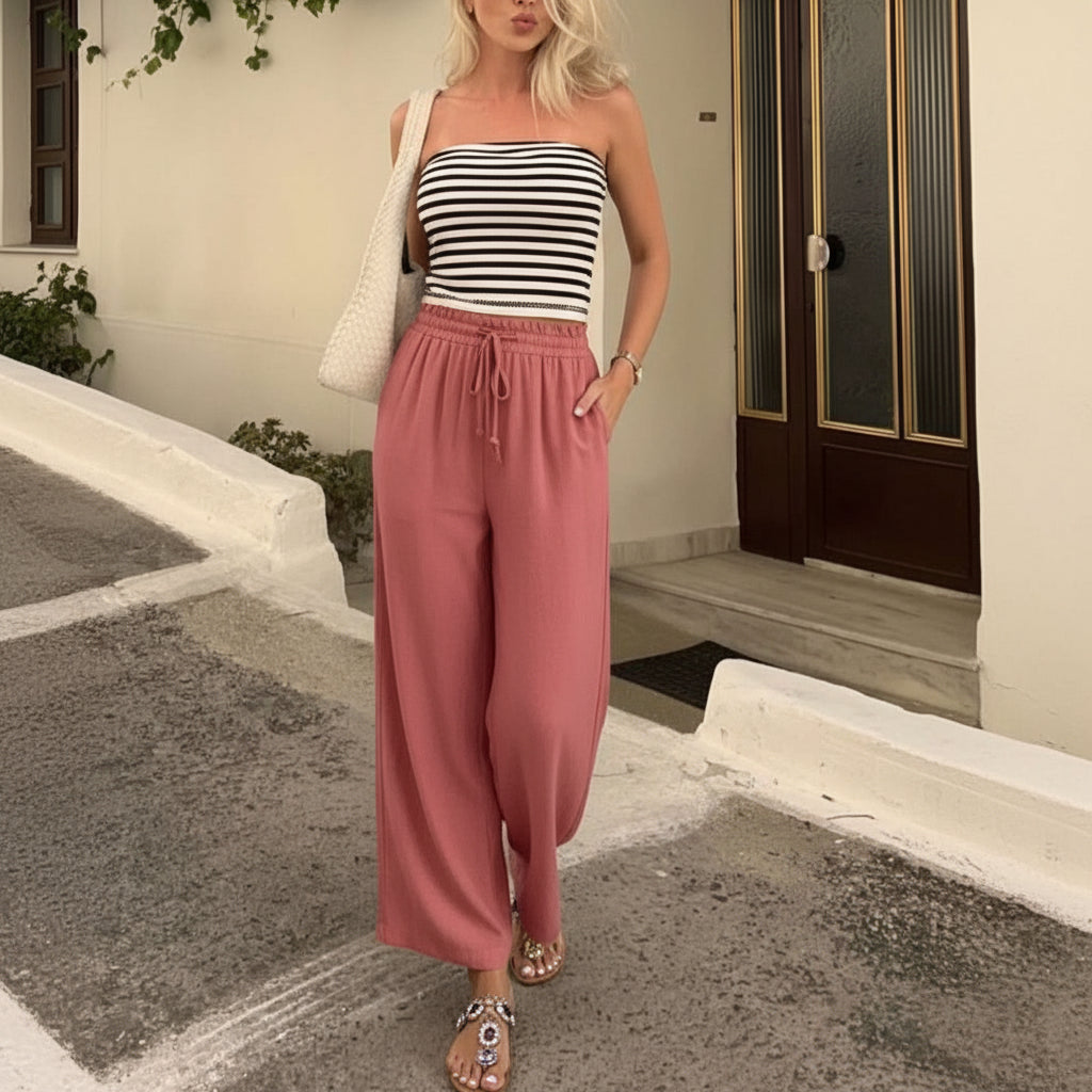 Flowy Tapered Cropped Summer Pants