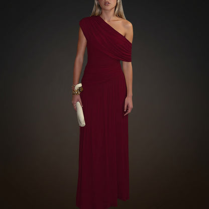 Elegant Women’s Pleated Midi Dresses for Parties