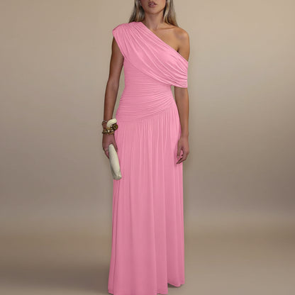 Elegant Women’s Pleated Midi Dresses for Parties