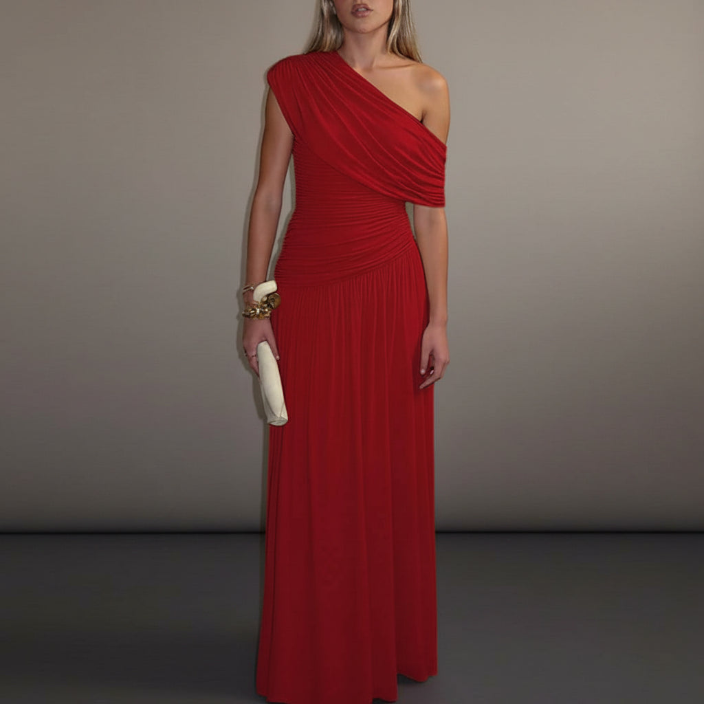 Elegant Women’s Pleated Midi Dresses for Parties