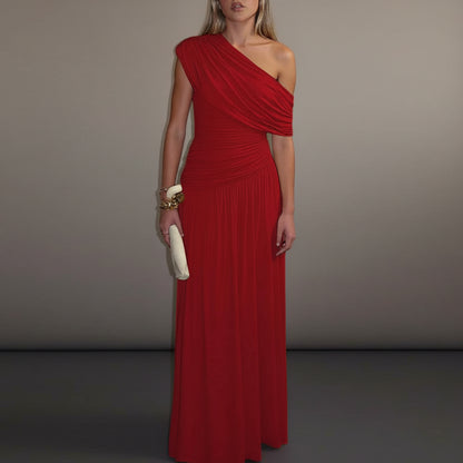 Elegant Women’s Pleated Midi Dresses for Parties