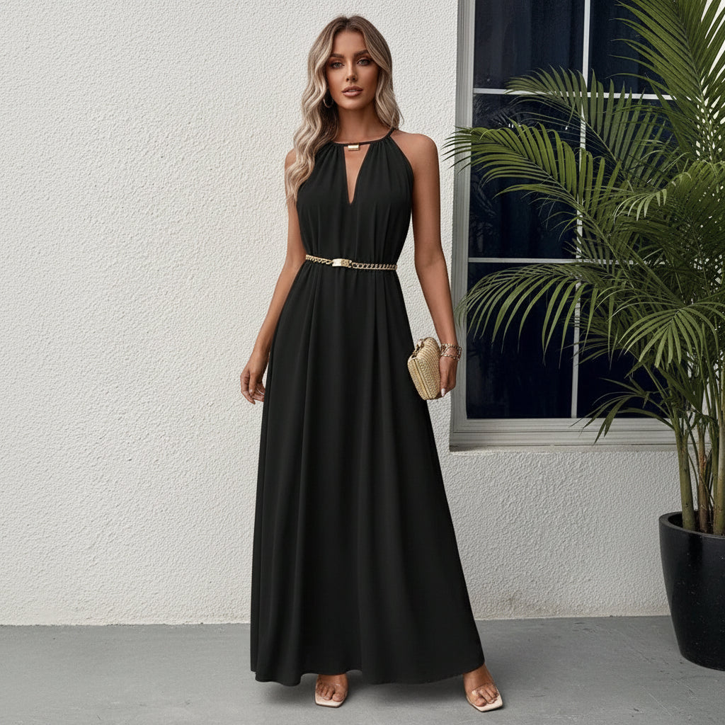 Beach Vacation Keyhole Maxi Dresses