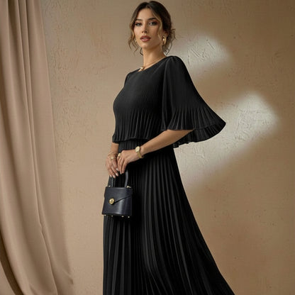 Spring Summer Women’s Pleated Midi Dresses