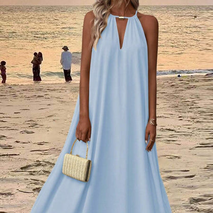 Beach Vacation Keyhole Maxi Dresses
