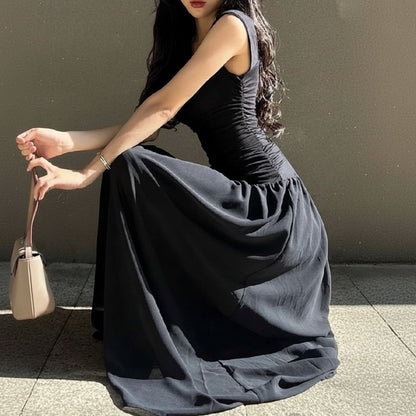 Women’s Elegant Summer Pleated Midi Dresses