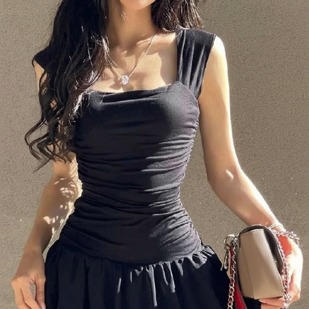 Women’s Elegant Summer Pleated Midi Dresses