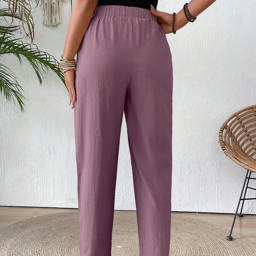Loose Fit Cropped Summer Pants