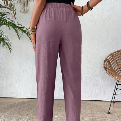 Loose Fit Cropped Summer Pants