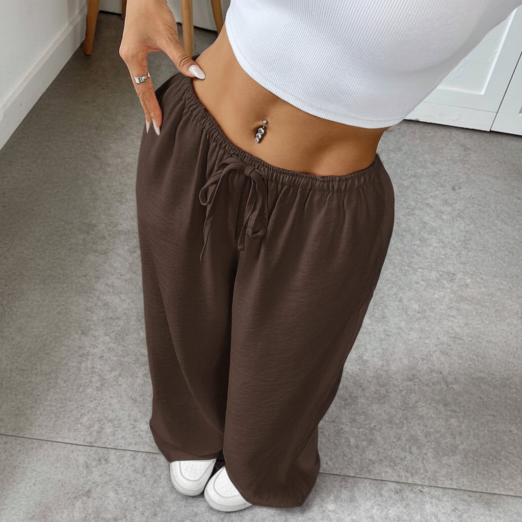 Summer Cropped Pants with Relaxed Fit