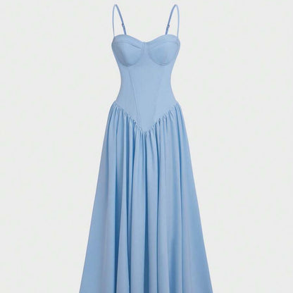 Women’s Pleated Midi Dresses with Romantic Summer Elegance