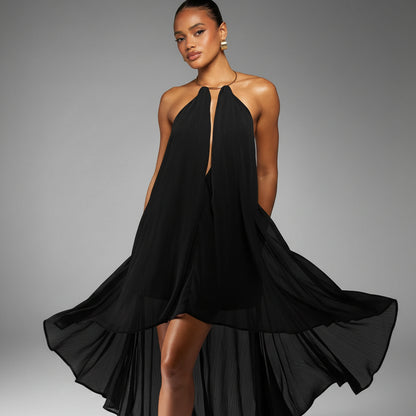 Flowy Summer Keyhole Maxi Dresses