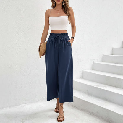 Flowy Tapered Cropped Summer Pants