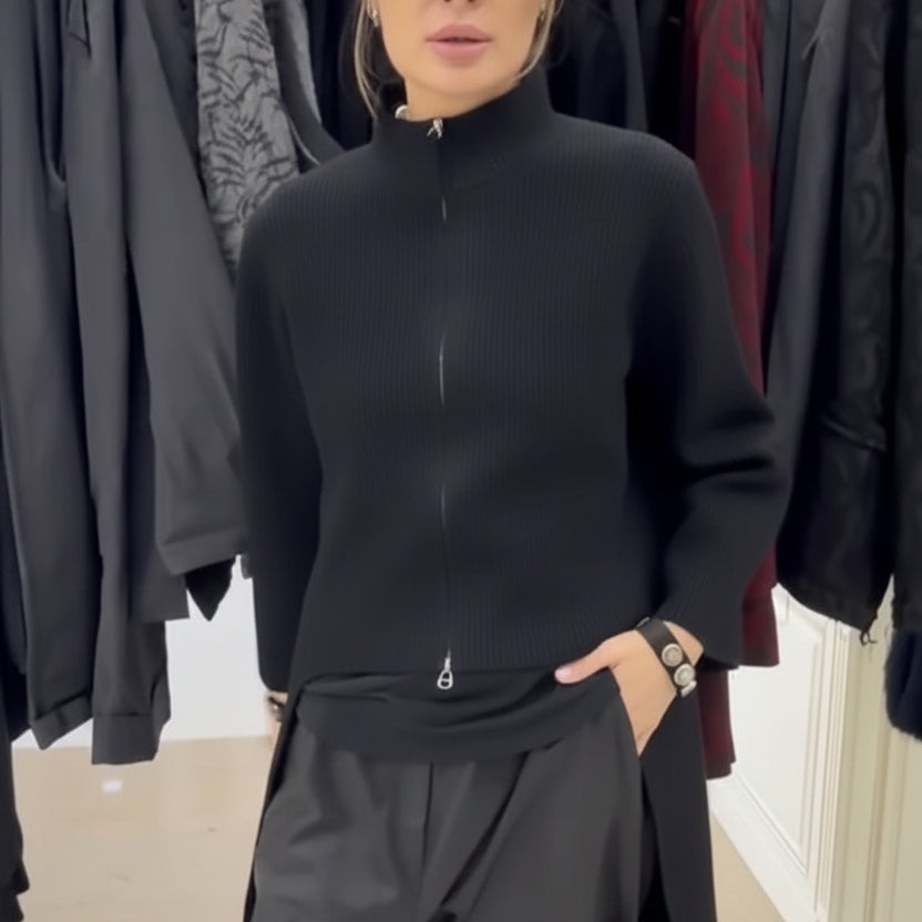 Casual Longline Top with Modern Asymmetrical Hem