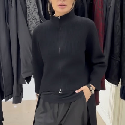 Casual Longline Top with Modern Asymmetrical Hem