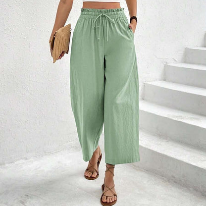 Flowy Tapered Cropped Summer Pants