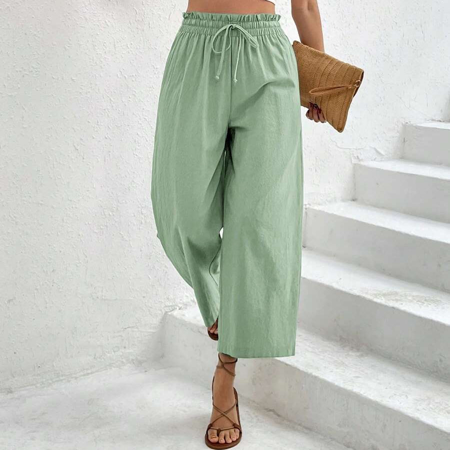 Flowy Tapered Cropped Summer Pants