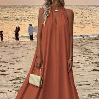 Beach Vacation Keyhole Maxi Dresses