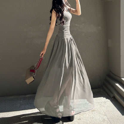 Women’s Elegant Summer Pleated Midi Dresses