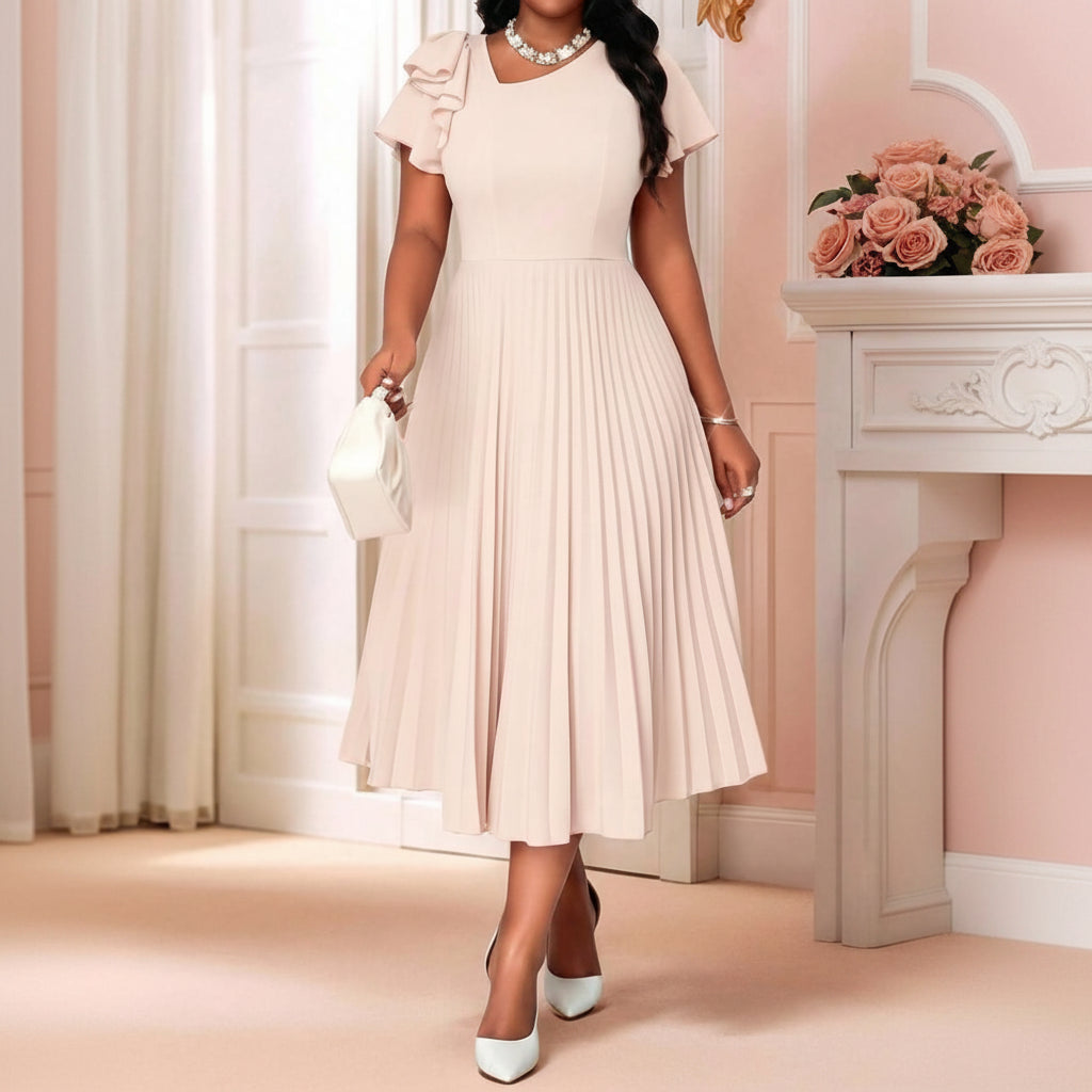 Plus Size Women’s Pleated Midi Dresses