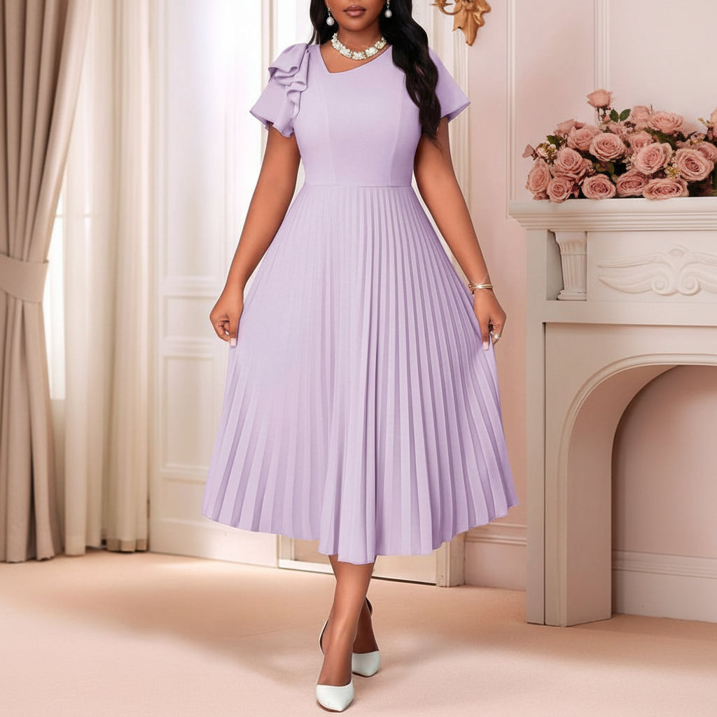 Plus Size Women’s Pleated Midi Dresses