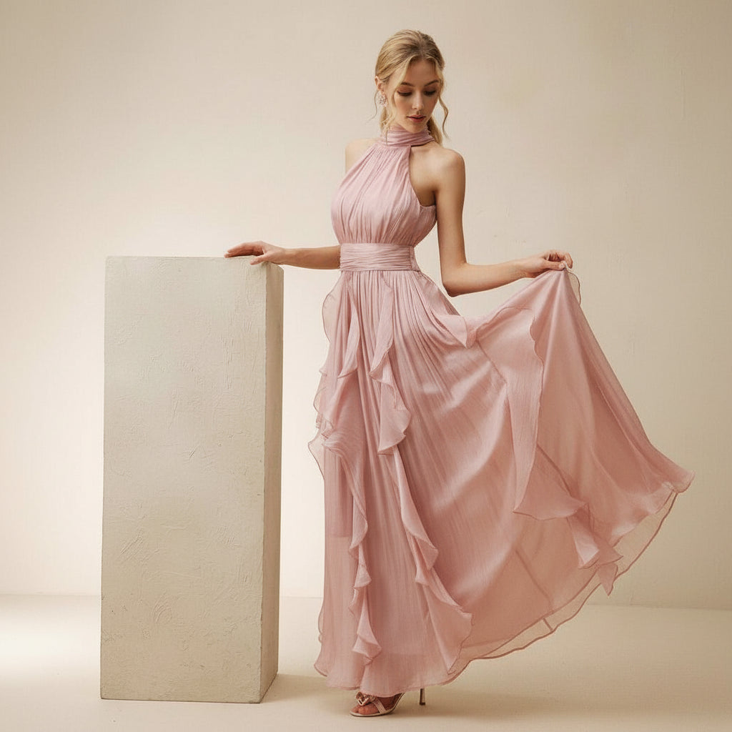 Elegant Women’s Pleated Midi Dresses for Gatherings