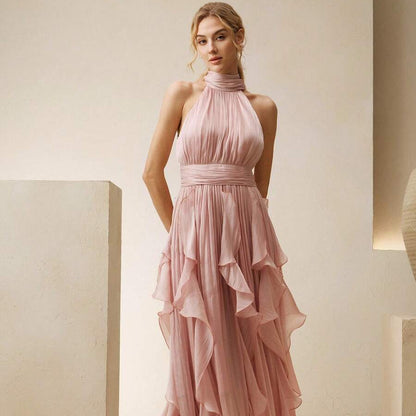 Elegant Women’s Pleated Midi Dresses for Gatherings