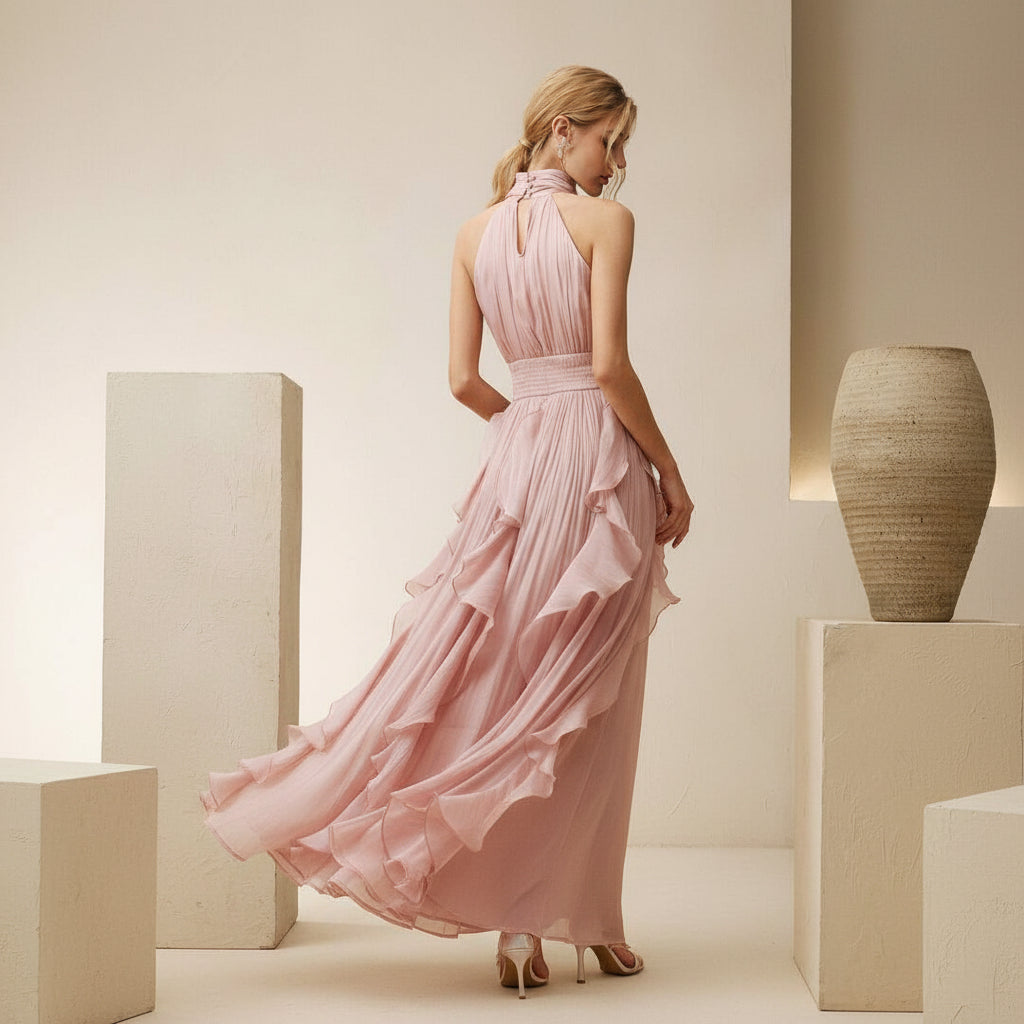 Elegant Women’s Pleated Midi Dresses for Gatherings