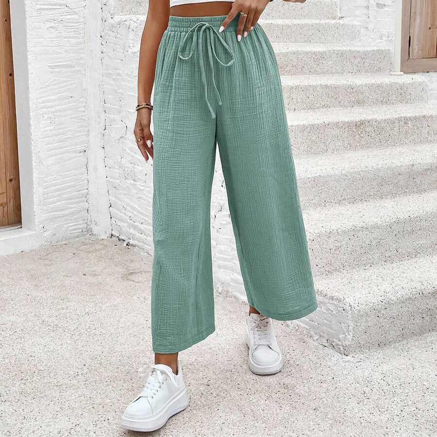 Loose Fit Cropped Summer Pants for Women