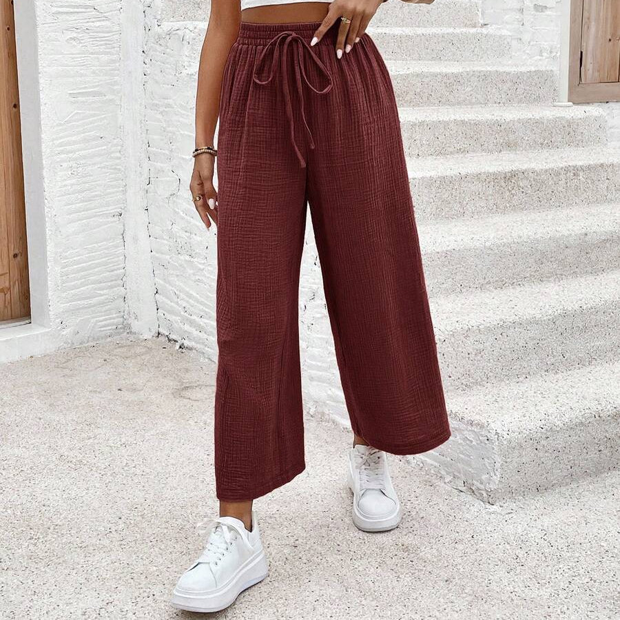Loose Fit Cropped Summer Pants for Women