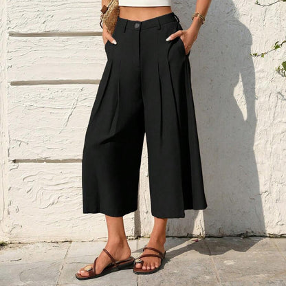 Beach Vacation Cropped Summer Pants
