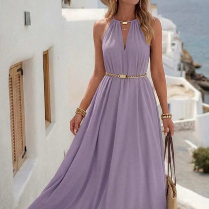 Beach Vacation Keyhole Maxi Dresses