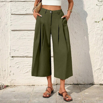 Beach Vacation Cropped Summer Pants