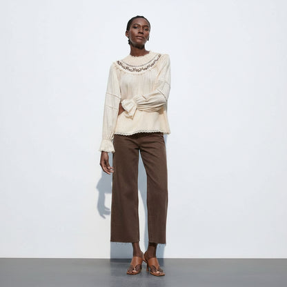 Wide Leg Cropped Summer Pants for Everyday Wear