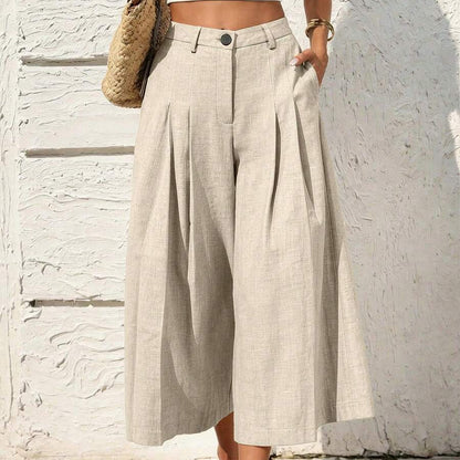Beach Vacation Cropped Summer Pants