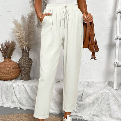 Women’s Solid Color Cropped Summer Pants