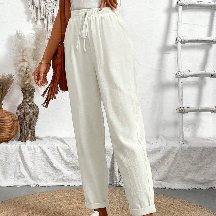 Women’s Solid Color Cropped Summer Pants