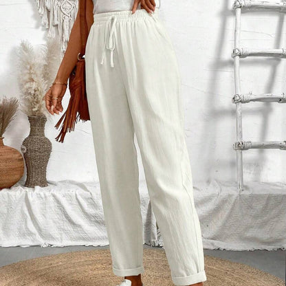 Women’s Solid Color Cropped Summer Pants