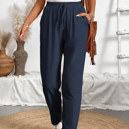 Women’s Solid Color Cropped Summer Pants