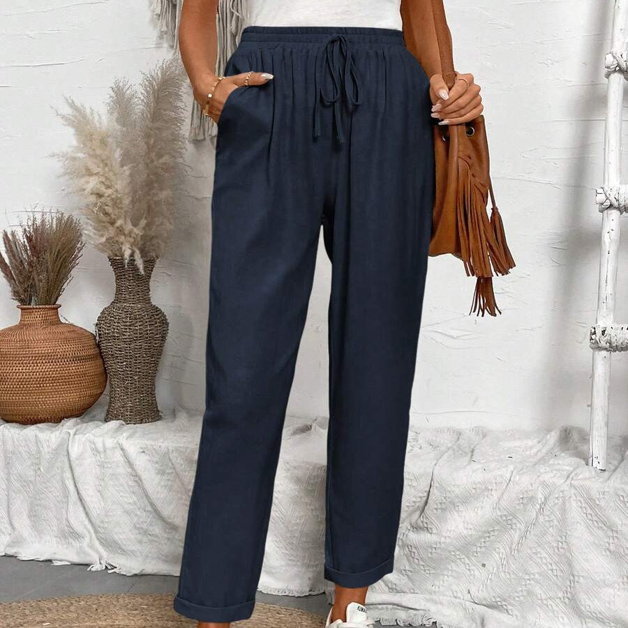 Women’s Solid Color Cropped Summer Pants