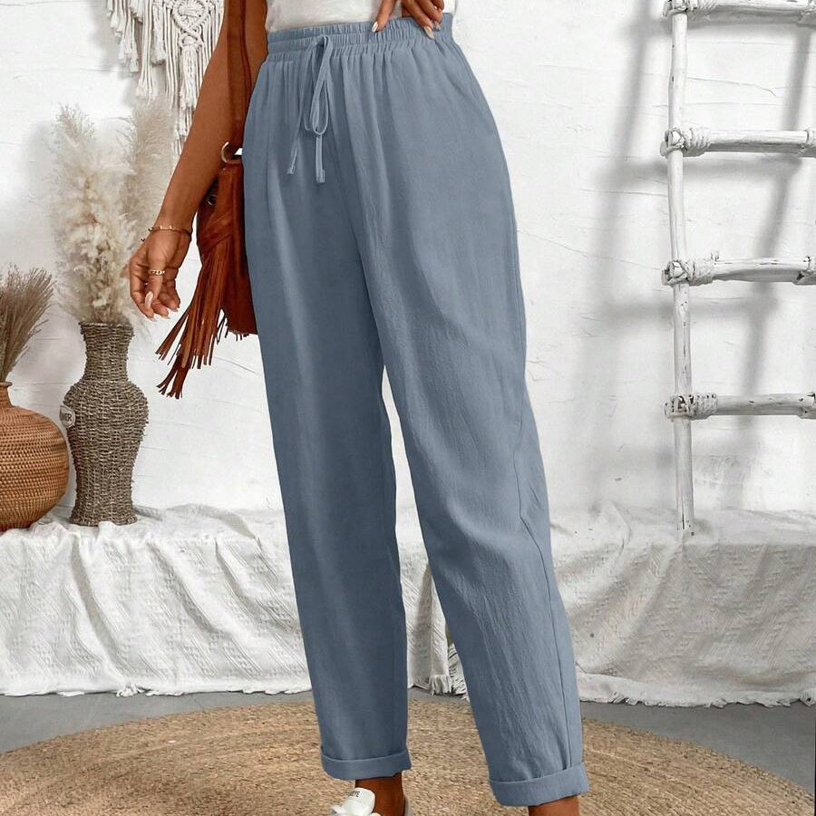 Women’s Solid Color Cropped Summer Pants