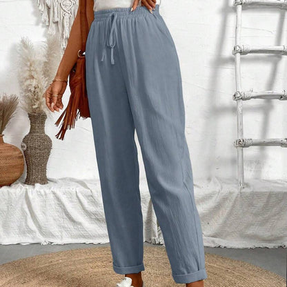 Women’s Solid Color Cropped Summer Pants
