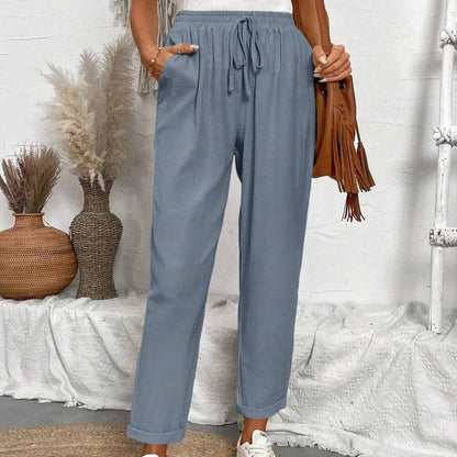 Women’s Solid Color Cropped Summer Pants