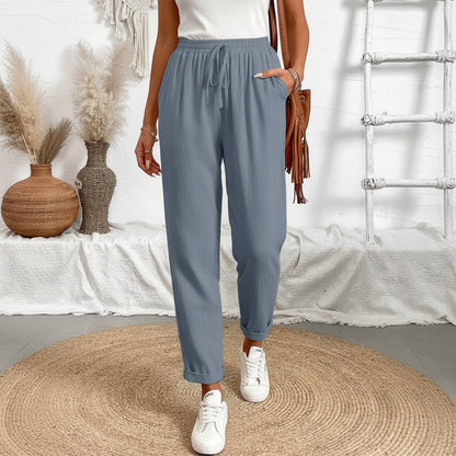 Women’s Solid Color Cropped Summer Pants