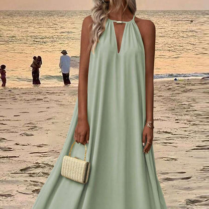Beach Vacation Keyhole Maxi Dresses