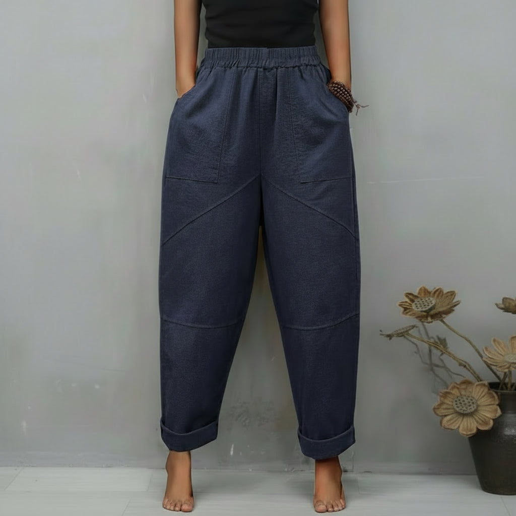 Loose Fit Cropped Summer Pants