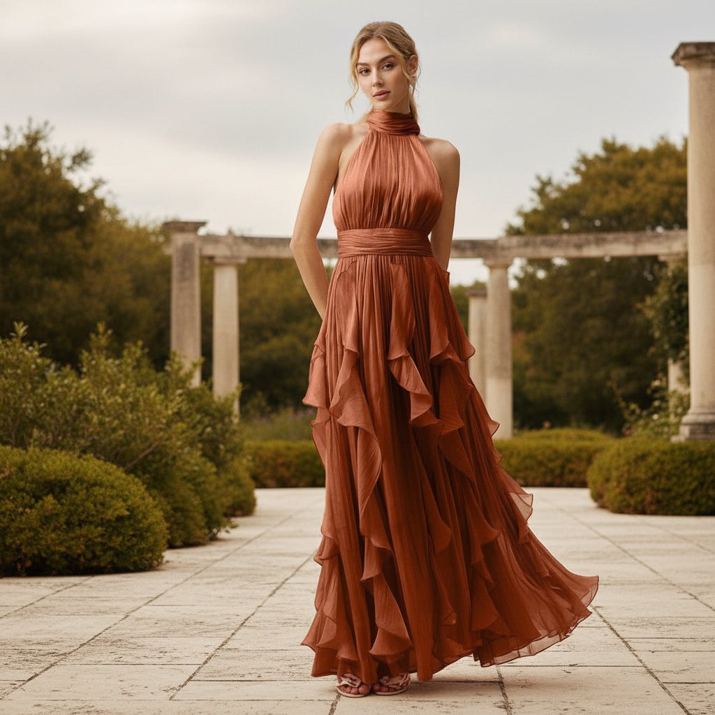 Elegant Women’s Pleated Midi Dresses for Gatherings