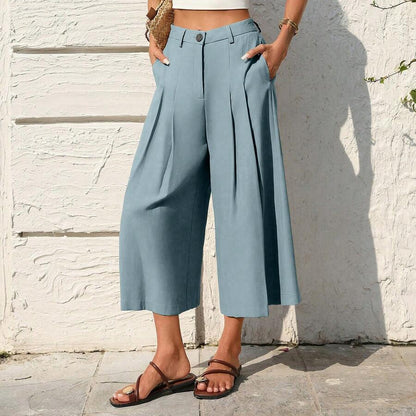Beach Vacation Cropped Summer Pants