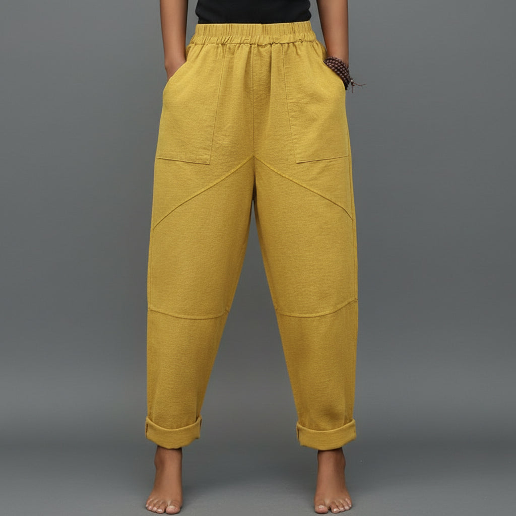 Loose Fit Cropped Summer Pants