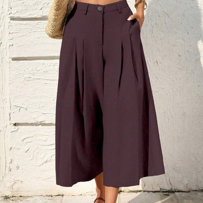 Beach Vacation Cropped Summer Pants